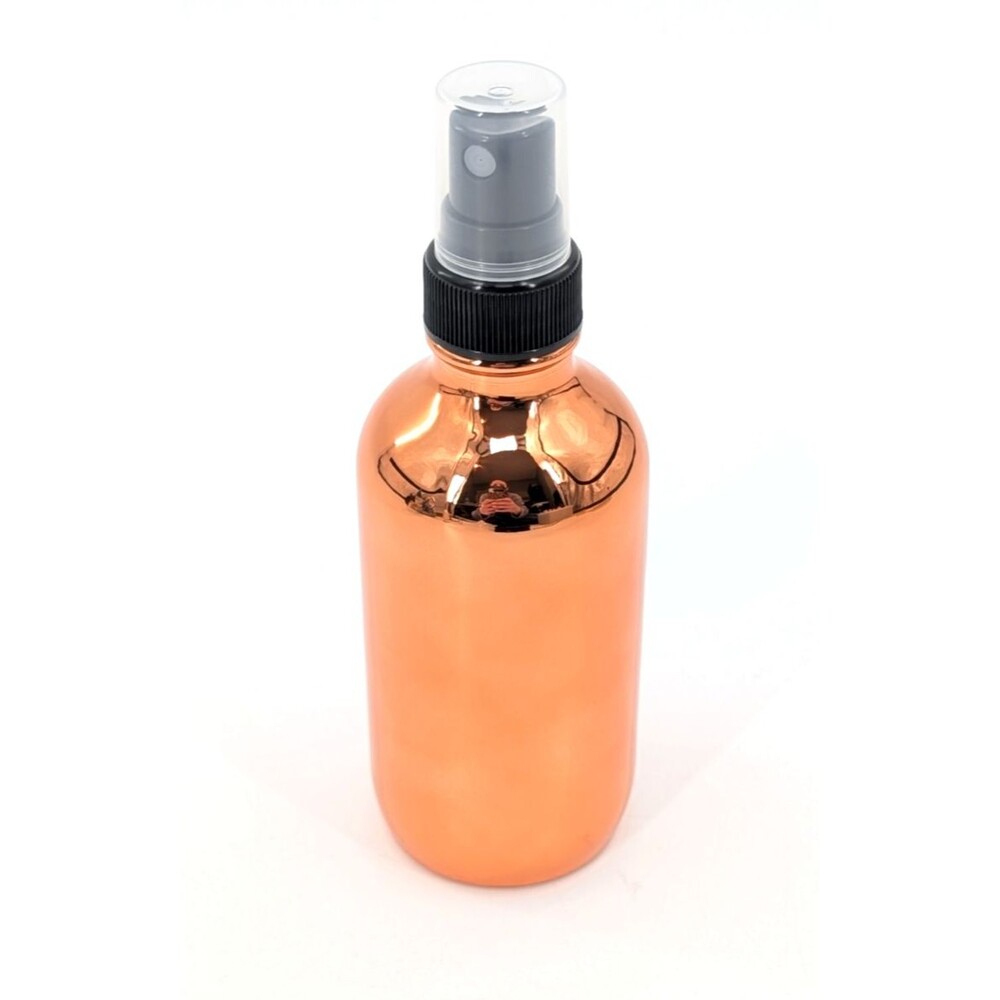 Rose Gold Spray Mist Bottles Set of 10 4 Oz each Black Tops Craft Potions Glass
